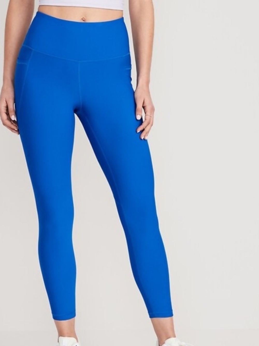 Old Navy Active Elevate Leggings Go-Dry Small Electric Blue